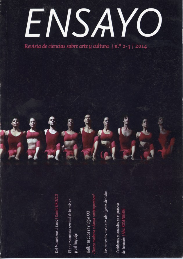 Ensayo : revista de ciencias sobre arte y cultura. - Cover Page